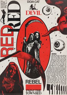 the poster for red rid devil