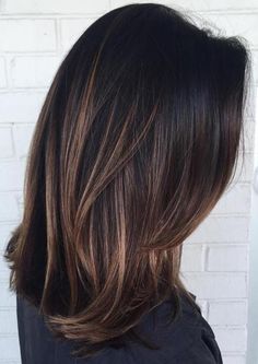 Balayage Straight, Brunette Balayage, Trendy Hair Color, Hair Color Highlights, Short Hairstyle, Hair Color Balayage