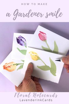 how to make a garden smile with watercolor flowers