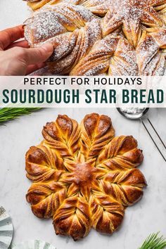 the perfect for holidays sourdough star bread is an easy and delicious dessert recipe