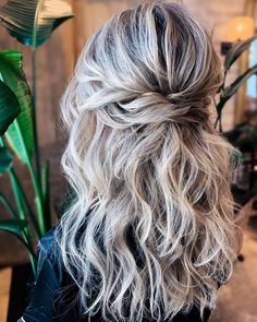 Bridal Hair Half Up, Wedding Hairstyle Ideas, Half Up Wedding Hair, Wedding Hairstyles Medium Length, Guest Hair, Mother Of The Bride Hair, Bridesmaid Hair Makeup