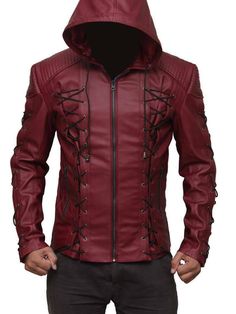 Faux Leather Jacket Men, Roy Harper, Motorbike Jackets, Suede Leather Jacket, Leather Jacket With Hood, Real Leather Jacket, Black Leather Jacket, Leather Jacket Men, Faux Leather Jackets