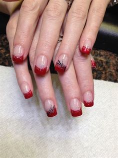 Red Tip Nail Art. There are any references about Red Tip Nail Art in here. you can look below. I hope this article about Red Tip Nail Art can be useful for you. Please remember that this article is for reference purposes only. #red #tip #nail #art Red Fingernail Designs, French Nails Red, Red Tip Nails, Red French Manicure, Red French Tip, White French Nails, French Tip Nail Art, Red Tips, White Tip Nails