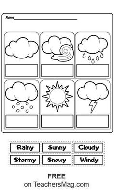 the weather worksheet for kids