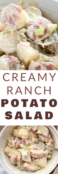 creamy ranch potato salad is an easy and delicious side dish