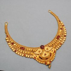 Discover the allure of Handmade Gold Jewelry at https://morvijewels.etsy.com/   Get a dazzling 25% off on all our 22k and 18k gold pieces. Don't miss out on this limited-time offer. Shop now and embrace the radiance of gold!Pure Handmade Necklace jewelry from india with antique vintage design Gold Purity- 22k yellow Gold Length - 4.25 inches  Width - 4.5 cm Weight - 23 grams approx Click here  https://morvijewels.etsy.com/    to get more discount and offers Happy to take wholesale bulk orders. Haar Design In Gold, Pure Gold Necklace Indian, Pure Gold Necklace, Gold Earrings Models, Gold Jewellry, Gold Necklace Indian, Gold Mangalsutra Designs, Handmade Gold Jewellery, Necklace Indian