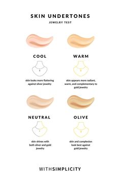 Here's another trick we love when we're determining skin undertones! Tan Skin Tone, Skin Undertones, Olive Undertones, Skin Shine, Natural Foundation, Neutral Undertones, Foundation Shades, Cool Undertones, Cream Concealer