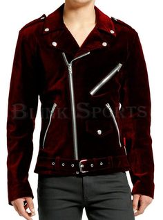 #Velvet #Fetish #Punk #Jacket #Men #Gothic #Vinyl Motorbike Jackets, Lycra Men, Burgundy Velvet, Velvet Jacket, Biker Style, Formal Outfit