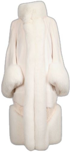 Elegant Sheepskin Fur Coat With Faux Fur Trim, Luxury Cream Fur Coat With Faux Fur Lining, White Luxury Faux Fur Coat, Luxury White Faux Fur Coat, Elegant Winter White Faux Fur Coat, Elegant Cream Fur Coat With Faux Fur Trim, Elegant Cream Faux Fur Coat, Luxury Cream Fur Coat For Winter, Luxury White Fur Coat With Faux Fur Lining