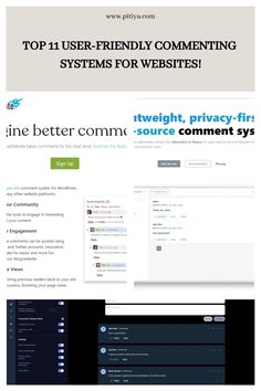 Top 11 user-friendly commenting systems for websites. Seo Ranking, Used Tools, Social Media Platforms