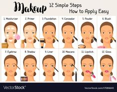 Face Makeup Steps, Makeup Cart, Make Up Diy, Simple Everyday Makeup, Everyday Makeup Tutorials