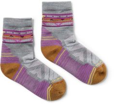 Smartwool Performance Hike Low Cushion Zig Zag Valley Mid Crew Socks - Women's Hiking Socks Womens, Summer Hiking Boots, Granola Style, Patagonia Hiking, Waterproof Socks, Smartwool Socks, Bike Shorts Women, Outdoor Socks, Bermuda Shorts Women