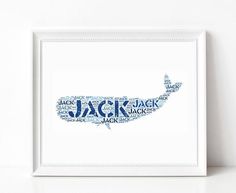 a white framed print with the word jack in different languages