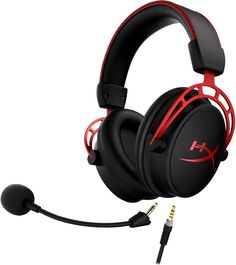 the hyper gaming headset has a microphone and headphones attached to each earpiece