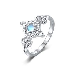 PRICES MAY VARY. 💍【Design inspiration】This ring combines Celtic knots and witch knots, with the dazzling light of moonstone, showing a unique magical charm. The Celtic knot symbol represents a maze-like infinite loop and connection, symbolizing eternal love and protection. Moonstone is regarded as a mysterious gem used by witches, which can guide inspiration and enhance intuition. Let the mysterious power be with you. ✨【Material】witches knot ring is made of 925 sterling silver, nickel-free, lea Rings Witchcraft, Celtic Knot Rings, Witches Knot, Knot Rings, Hummingbird Earrings, Clean Sterling Silver, Celtic Knot Ring, Cleaning Silver Jewelry, Pagan Jewelry