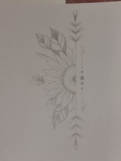 Half sunflower Arrow And Sunflower Tattoos For Women, Sunflower Half Tattoo, Sunflower Tattoo Template, Half Sunflower Tattoo Design, Sunflower Sunset Tattoo, Forearm Tattoo Women Fine Lines, Flower And Text Tattoo, Sunflower And Wheat Tattoo, Sunflower Leo Tattoo