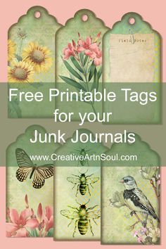 free printable tags for your junk journals