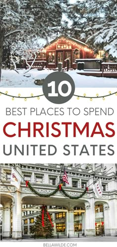 the top ten places to spend christmas in united states