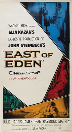 an old movie poster for the east of eden