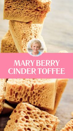 Mary Berry Cinder Toffee Recipe Easy Desserts For Two People, Cinder Toffee Recipe Uk, Golden Berries Recipes, Mallory Towers, Toffee Desserts, Licorice Recipe, British Christmas Desserts, Mary Berry Recipes Baking