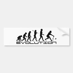 the evolution of tennis bumper sticker is shown in black and white, with silhouettes of people playing