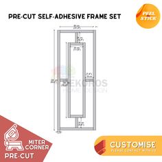 the front and side view of a steel frame set with measurements