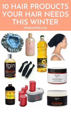 To avoid having damaged hair come springtime, here are some products you can use to help protect, nurture, and hydrate your hair in the winter. | arelaxedgal.com Dry Hair Products, Hair Repair Diy, Damaged Hair Diy, Products For Damaged Hair, Healthy Relaxed Hair, Winter Hair Care, 4c Hair Care, Hair And Skin Care