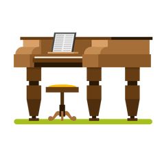 a desk with a chair and a laptop on it