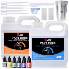 the fast care kit includes four different colors