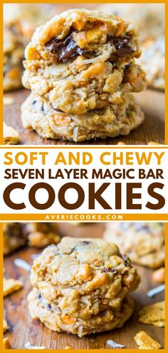 soft and chewy seven layer magic bar cookies