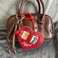 Contain:All the charms in the picture,excepet bag. shipping:ready for ship 3-6 Days Useage:Bag,Clothes,Phone Cute Rectangular Bag Charm For Gift, Handbag Keychain, Purse Outfit, Bag Clothes, Rope Bag, Purse Gift, Keychain Bag, Heart Bag, Bag Charms