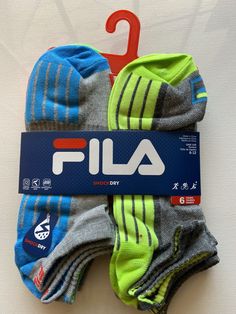 6 Pairs Fila Low Cut Socks Multicolor Unisex Shock Dry Shoe Size: 6-12. Condition is New with tags. Shipped with USPS First Class. Low Cut Socks, First Class, Low Cut, Man Cave, Socks, Size 6, Tags, Best Deals