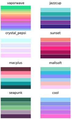 the color chart for different colors