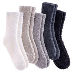 PRICES MAY VARY. GOOD MATERIAL-- Womens Super Soft Warm Microfiber Stretchy Fluffy Winter Socks are made of 95% Polyester & 5% Spandex. The Plush Fuzzy Slipper Socks will provide the coziness you ache for. ULTRA WARM--The plushness of the solid color fuzzy socks is guaranteed to keep your feet warm and toasty in the harshest of temperatures. SIZE & PACKAGEING--Free size: 9-11 (fit women's shoe sizes 5-10). Each Package including 5 pairs of attractive colors socks, so everyone can enjoy these col Sleeping Socks, Mens Newsboy Hat, Healthy Period, Open Toe Boots, Fluffy Socks, Winter Home, Winter Slippers, Soft Sock, Fuzzy Socks