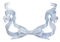 a drawing of a blue bow tie on a white background