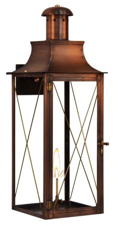 an old fashioned lantern on a white background