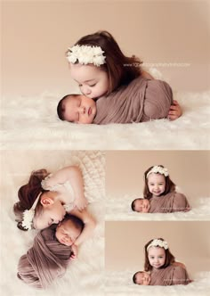 Fawn Over Baby: Beautiful Sibling Photography Session by TG Photography By Trisha Sibling Photography Newborn