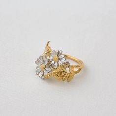 Posy Bloom Bee Ring Modern Gold Ring, Bee Ring, Jewellery Rings, Fine Ring, Simple Engagement Rings, Special Ring, Handmade Wire Jewelry, Exclusive Jewelry, Inspired By Nature