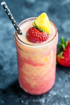 Beat the heat and embrace the chill with this Tropical Pineapple Strawberry Swirl Smoothie! Featuring swirls of pineapple and strawberry smoothie... Strawberry Mango Pineapple Smoothie, Mango Pineapple Smoothie Recipe, Halloween Appetizers For Adults, Thanksgiving Side Dishes Crockpot, Adrian Ivashkov, Thanksgiving Recipes Side Dishes Veggies, Strawberry Pineapple Smoothie, Halloween Appetizers Easy, Mango Pineapple Smoothie