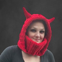 Devil Horns Crochet Hooded Turtle Neck Cowl Balaclava Hat

Adult one size

Hand crocheted using acrylic yarn

Please allow 1-3 days for handmade items to be shipped.

Feel free to message me if you would like this item customized, in a different color, or have an idea for a custom order.

Tags: crochet beanie beret devil diablo demon horror halloween spooky cat horns knit hat balaclava turtle neck cowl hat

#crochet #devil #horns #balaclava #hat Crochet Devil Horns, Horns Crochet, Diablo Demon, Demon Horror, Spooky Cat, Devil Horns, Horror Halloween, Hat Crochet, Crochet Beanie