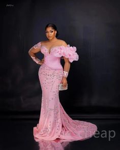 Looking for a luxury dress to stand out at your next big event, such as wedding reception, prom, dinner party, graduation, or birthday celebration? Then look no further, because this stunning lace dress is made with luxury African lace fabric, tailored to reveal your beautiful curves, and it will be custom made just for you. If you require style alteration, please start an etsy conversation and let us know what you will like to change or add. Please ensure to select your exact size for a perfect Cord Lace Gown Styles, Lace Styles For Wedding, Nigerian Lace Styles Dress, Nigerian Lace Styles, Shimmery Dress, African Prom Dresses, Lace Gown Styles, African Wedding Dress, African Lace Dresses