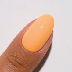 Peach Paradise DIVA #206 (bright pastel orange) — Sometimes life can be a peach so make sure to plan an escape to paradise with this bright pastel orange. " Peach Paradise, Cnd Nails, Builder Gel Nails, Orange Nails, Nail Brushes