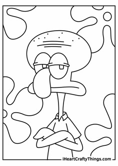 Squidward Coloring Pages, Coloring Pages Spongebob, Spongebob Ideas, Kids Colouring Printables, Spongebob Coloring, Super Coloring Pages, Spongebob Drawings, Star Coloring Pages, Colouring Printables