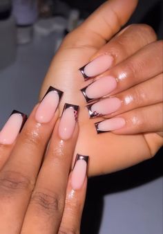 Matric Dance Nails, Nails With Boyfriends Name, Big Rollers, Acrylic Nail Designs Classy, Elegant Touch Nails, Matric Dance, Gold Glitter Nails, Drip Nails, Simple Gel Nails