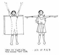 two people standing next to each other with arms outstretched