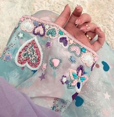 Pastel Embroidery, Basic Hand Embroidery Stitches, Girl Aesthetics, Clothes Embroidery Diy, Hand Beaded Embroidery, Bead Embroidery Patterns, Abaya Designs, Desi Girl, Embroidery On Clothes