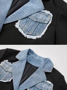 Coat is the best way to keep your body warm during this winter. This fashionable item has all the features you need to stay cozy and stylish at the same time. Do you wanahavit? Denim Jackets For Women, Refashioned Clothing, Patchwork Denim Jacket, Patchwork Denim, Denim Patchwork, Body Warmer, Refashion Clothes, Denim Jackets, Notched Collar