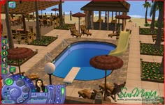 Sims 2 Bon Voyage, Volcano Island, Sims 2 House, 2 House, Sims 1, Sims House