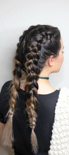 The most gorgeous french braid pigtails! Click here for full step-by-step hair tutorial! Braid Pigtails, French Braid Pigtails, Side Braid Hairstyles, Pigtail Braids, Festival Hair, Braided Hairstyles Tutorials