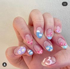 Kpop Nails, Korean Nail, Nail Board, Finger Paint, Y2k Nails, Pretty Nail Designs, French Nail